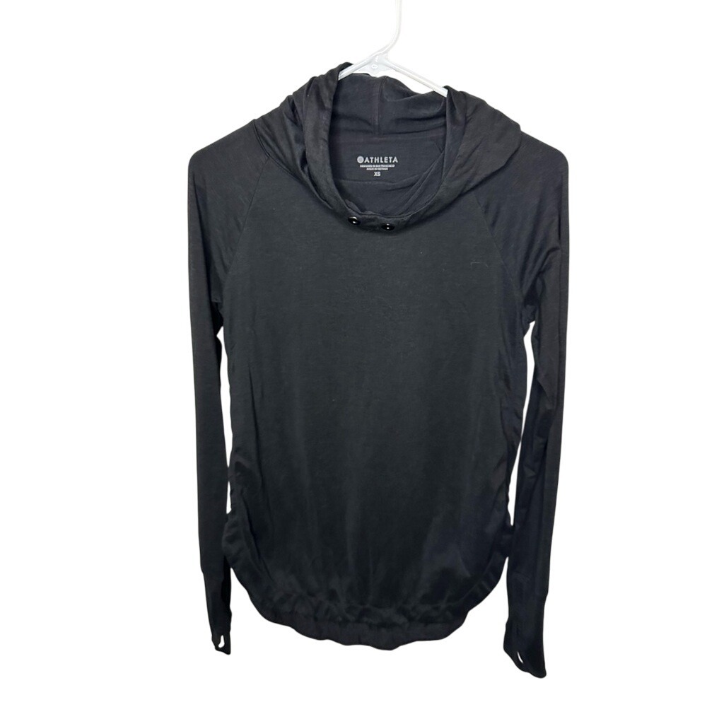 Athleta Black Long Sleeve Hoodie‎
